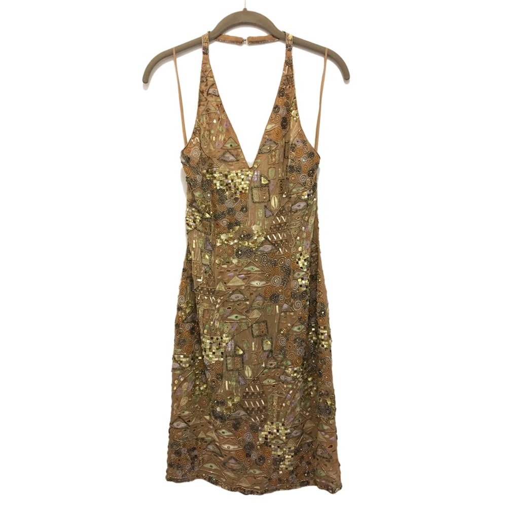 Bill Blass Vintage beaded Runway dress size 0-2